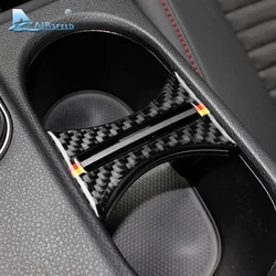 Real Soft Carbon Fiber Sticker For Mercedes Benz B A GLA CLA Class W176 X156 C117 2014-2016 2017 Car Cup Holder Trim Accessories