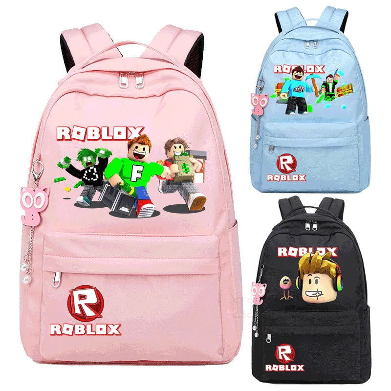 

ROBLOX New Cartoon Schoolbag High Quality Cartoon Fashion Student Schoolbag Luxury Brand Large Capacity Casual Backpack