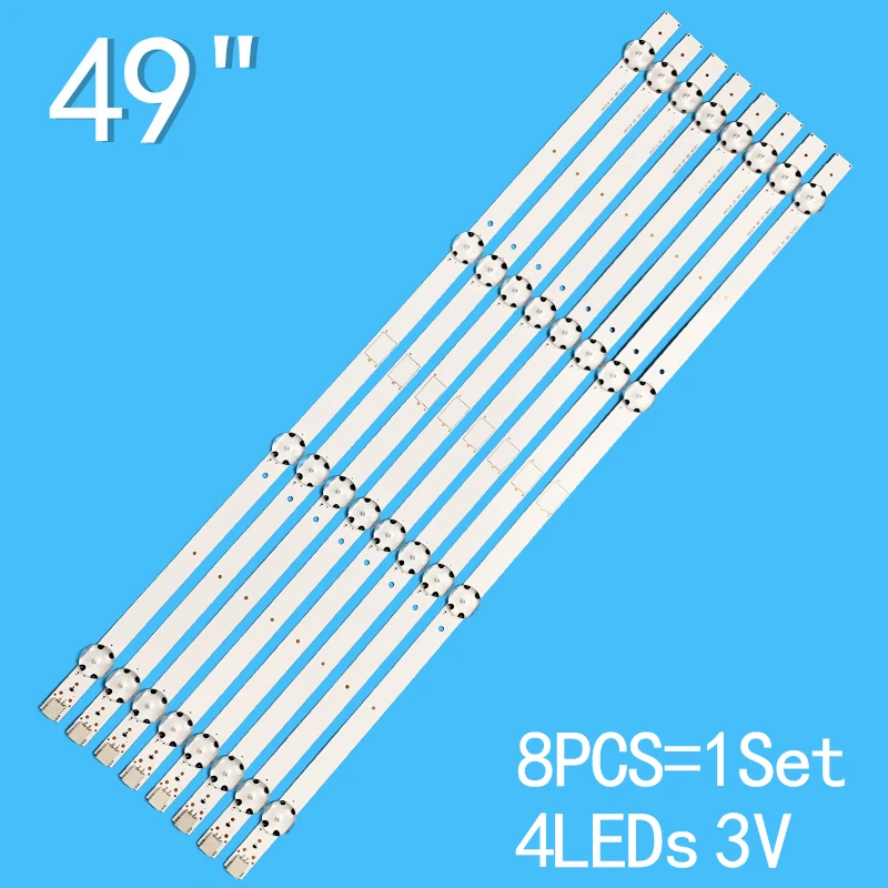 

LED Strip for GRUNDIG 49 GUB 8762 49GUB8762 49VLX7730 BP 49GUB8765 49VLX7730BP 057T49-C15 ARCELIK 49 DRT ZVA65600-AA