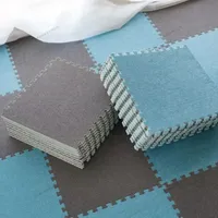 4/16Pcs Baby Puzzle Floor Mat 30x30x1cm Short Plush EVA Foam Non-slip Carpet for Bedroom and Living Room Play Room Baby Play Mat