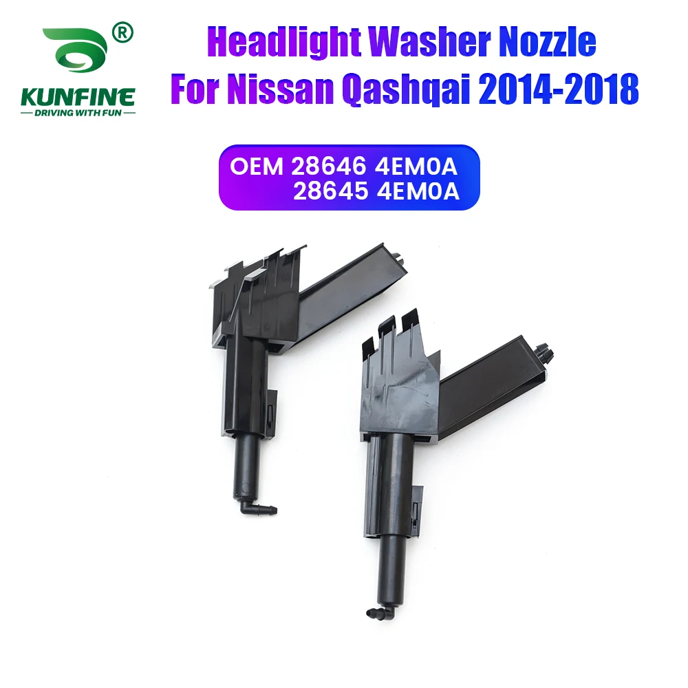 

Car Headlight Front Bumper Washer Spray Nozzle Jet Headlamp Pump Cover For Nissan Qashqai 2014-2018 28646 4EM0A 28645 4EM0A