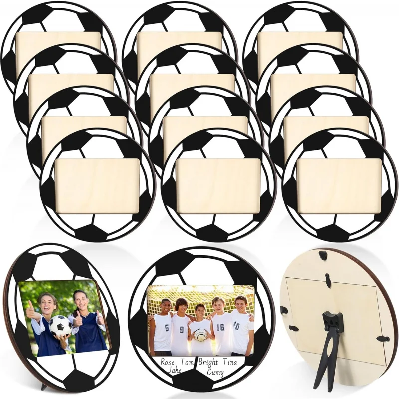Marco de Fotos de Madera para Fotos de Fútbol, Marco Deportivo para Fotos, Regalos de Mesa para Atletas, Entrenadores, Equipos Deportivos, Fiestas