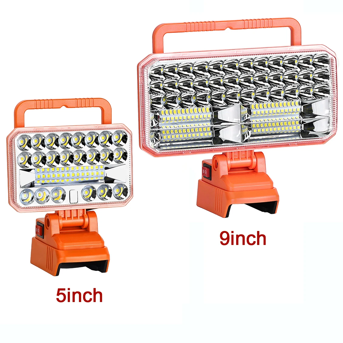 

Cordless LED Work Light for Black & Decker 20V Li-ion Battery 4000/2000LM Portable Flashlight Outdoor Camping Lanterns with USB