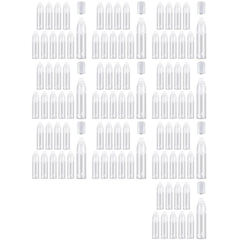 AT51 100 Pack Refillable Acrylic Paint Markers 15Mm Empty Acrylic Markers Clear White Paint Marker Pens