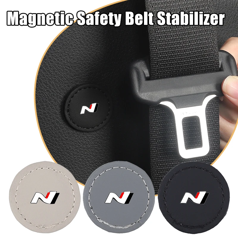 Car Seatbelt Stabilizer Belt Shock Absorber Buckle Holder Accessories For Hyundai N Line Performance I30 I40 Sonata Elantra
