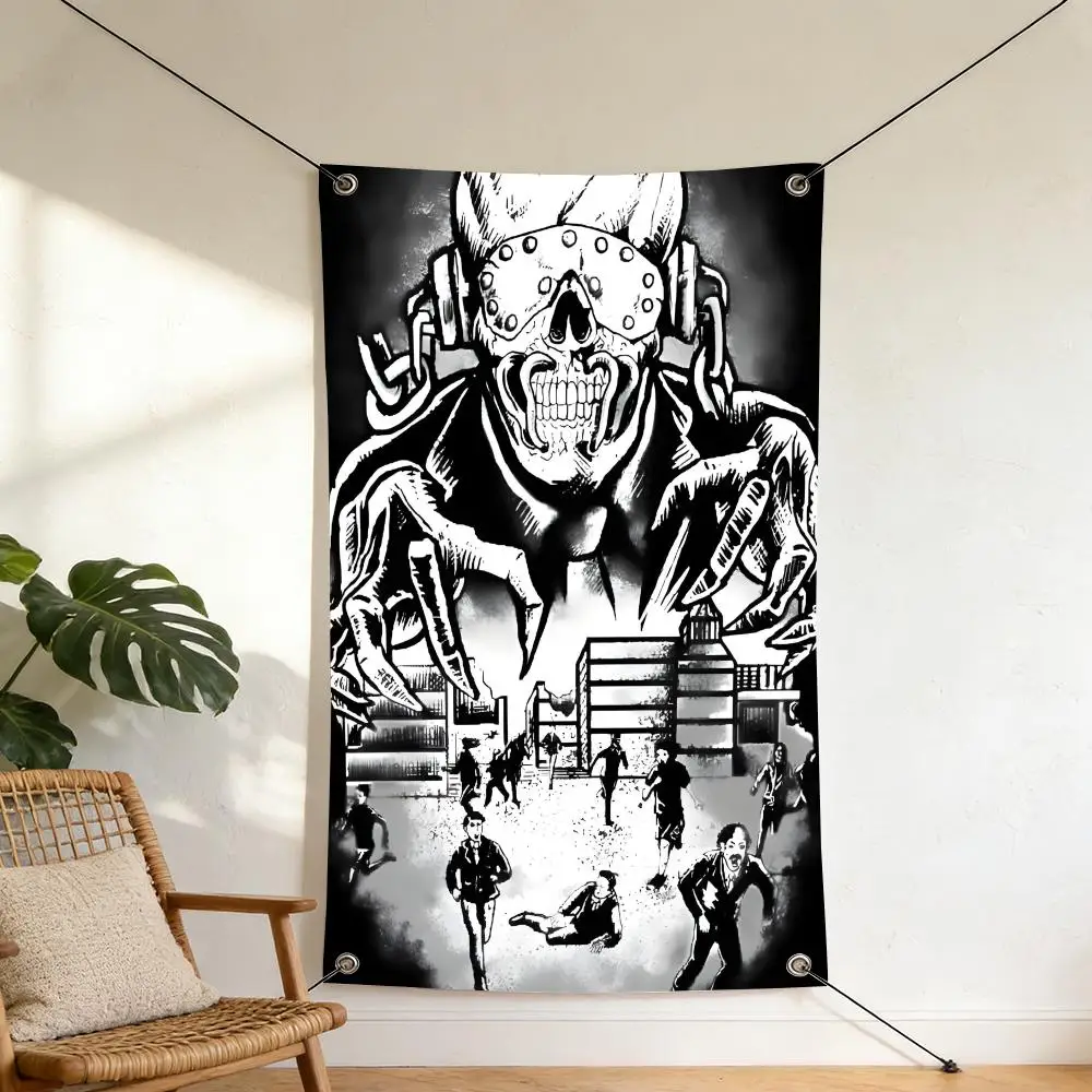 Music M-Megadeth Flags Homey Indoor Flag 4 Metal Grommets, Anti-Wrinkle & Waterproof Design
