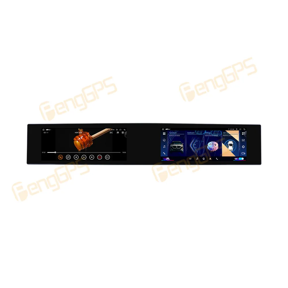 

12,3-дюймовый автомобильный радиоприемник CarPlay с двойным экраном Android 13 для BMW 7 серии CIC F01 F02 F04 2009-2012, мультимедийный плеер с сенсорным экраном DSP