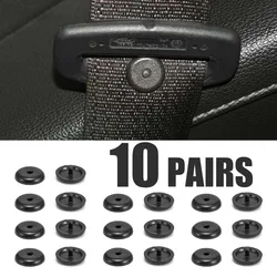 5-15Pcs Car Safety Seat belt Stopper Buckle Auto Seat Belt Spacing Limit Stop Plastic Anti-slip Seat Belt Stop Button Wholesale