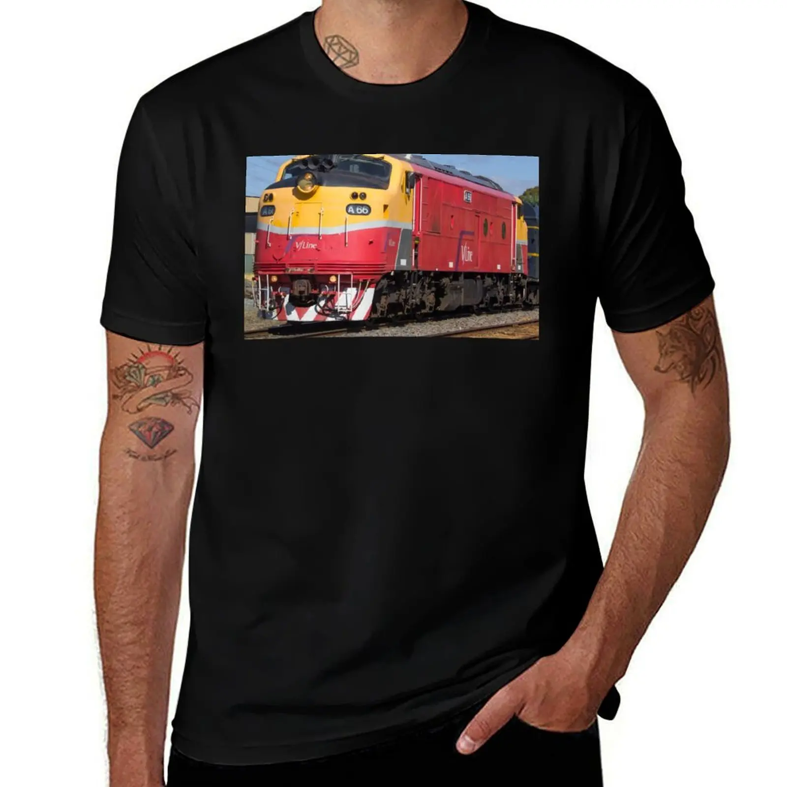 Calidad de diseñador en camisa gráfica para hombre, camisetas Bendigo, camiseta, camiseta alta de algodón para hombre A66