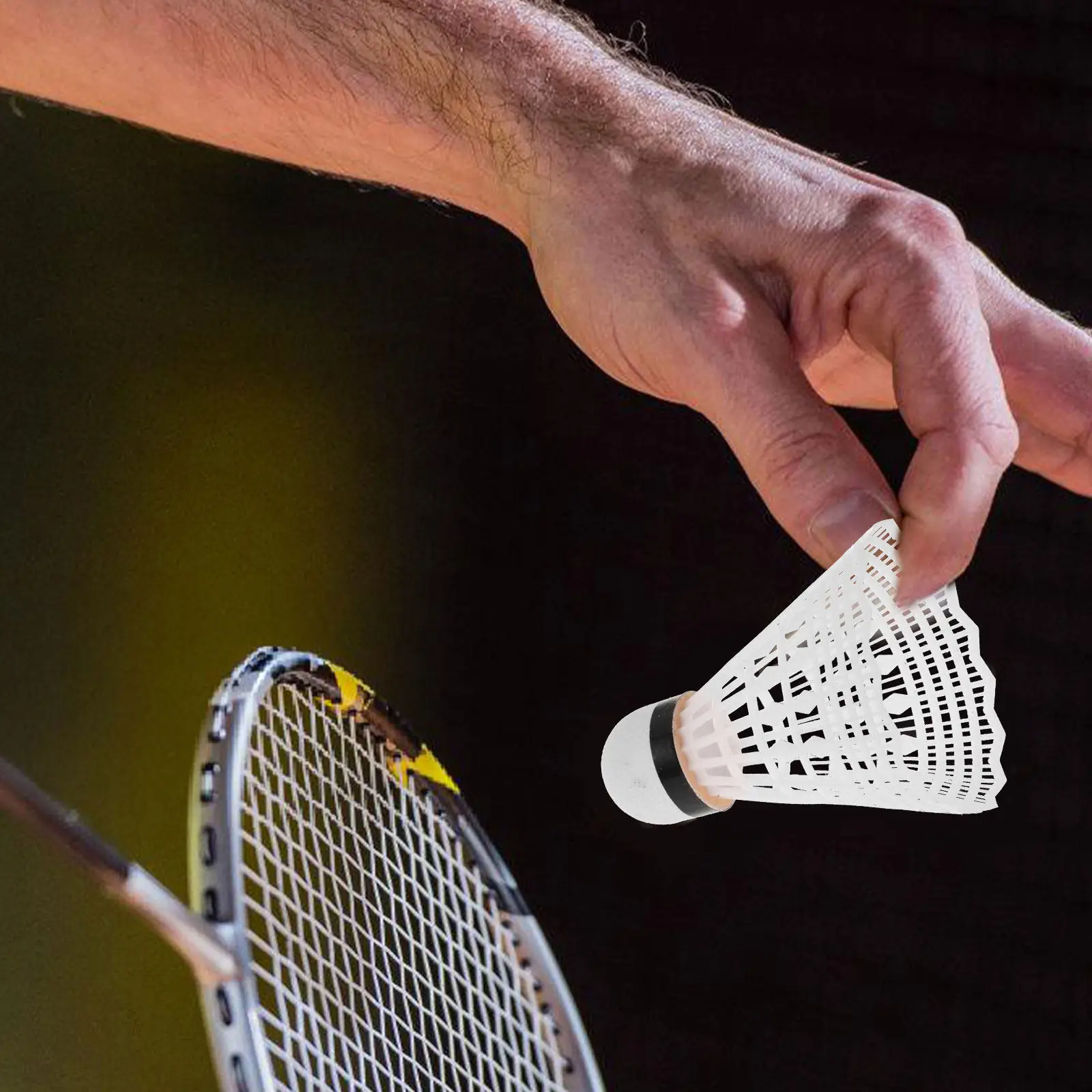 

Набор из 12 нейлоновых воланов для бадминтона, для тренировок на открытом воздухе, сменные воланы для игр на заднем дворе, аксессуары для бадминтона