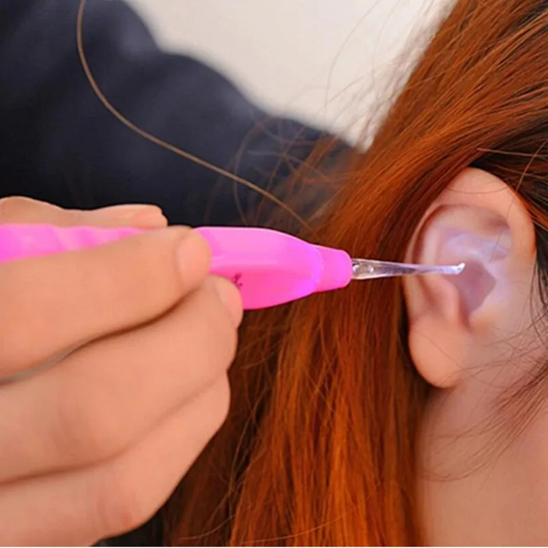 Emitowanie światła nabierak do uszu patyczek do uszu nowe do czyszczenia uszu antypoślizgowe do uszu dla dzieci
