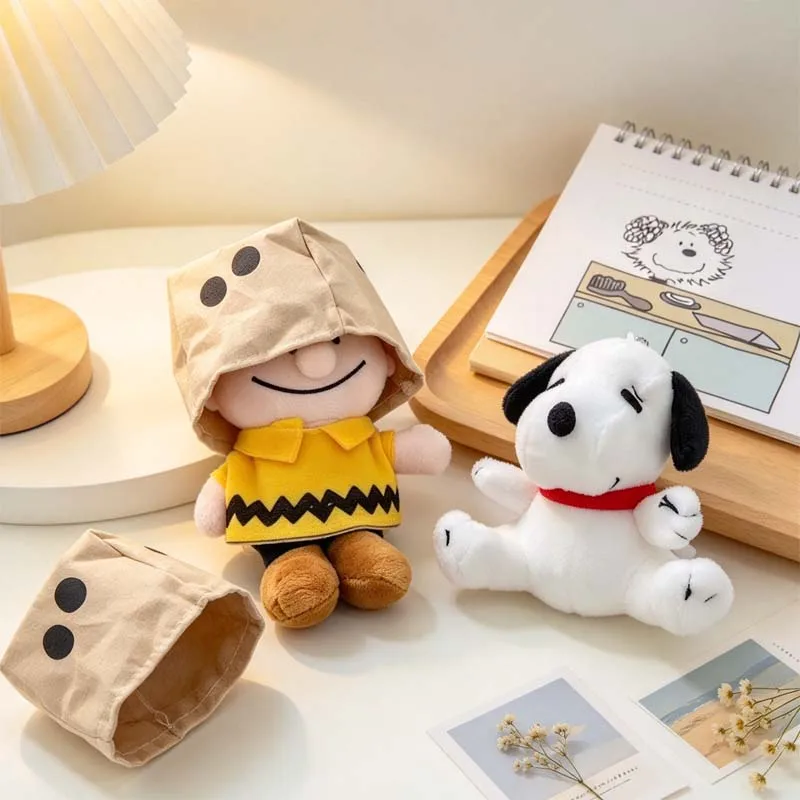 Snoopy Plush Keychain Cute Cartoon Doll Pendant Bag Halloween Charm Backpack Decoration Holiday Gift For Friends