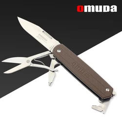 Coltello pieghevole multiuso attrezzatura da campeggio Outdoor Nature Hike Self-Defense Tactical Survival riparazione e manutenzione portatili