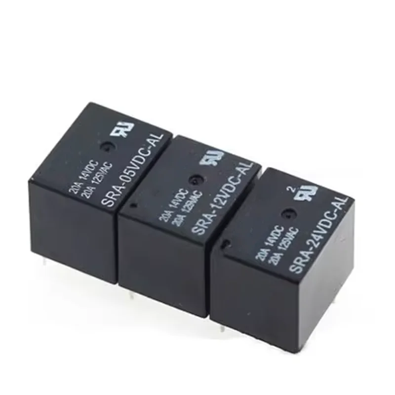 5pcs Power Relay SRA-05VDC-AL SRA-12VDC-AL SRA24VDC-AL 5V 12V 24V 20A 4PIN