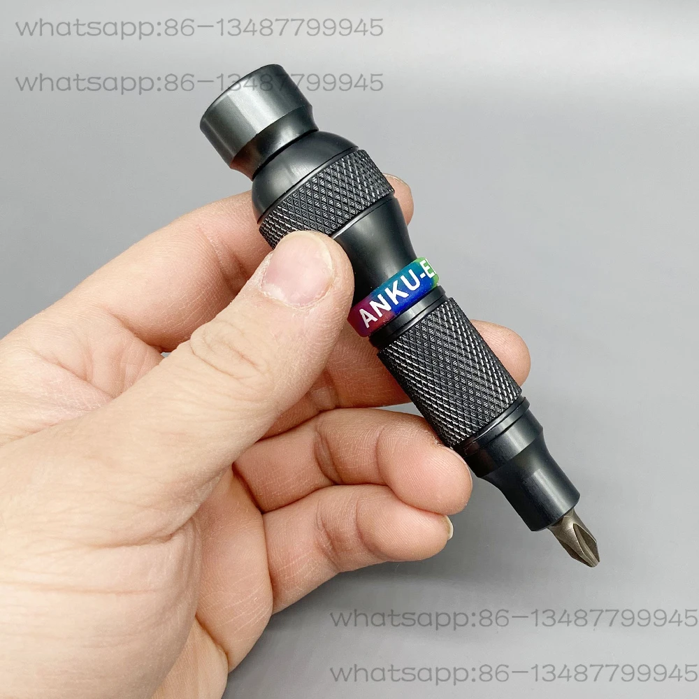 6.35 مقبض رأس الدفعة ذيل مقبض مفك براغي متعدد الوظائف مع محمل يمكن تدويره 360 درجة ° #4