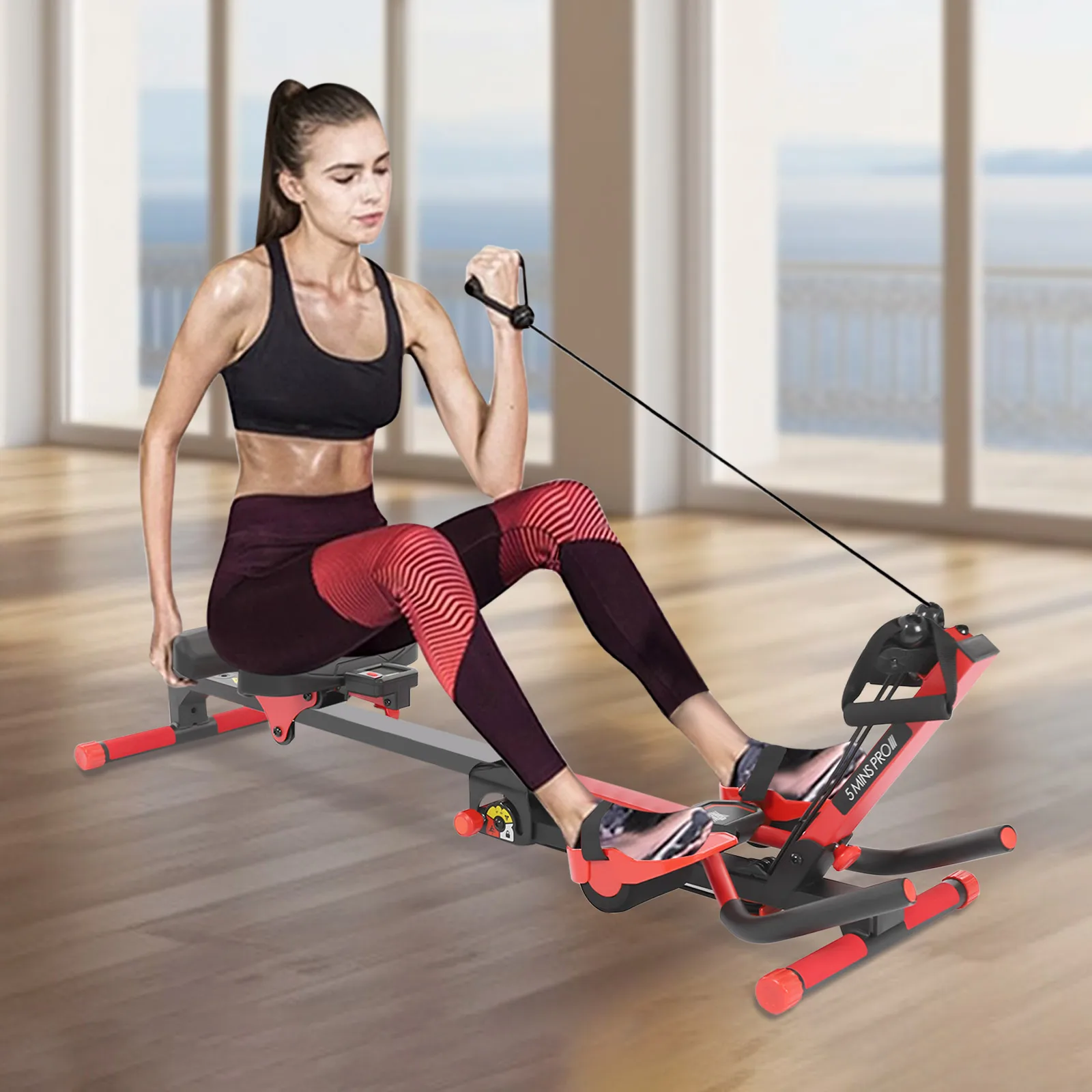 Core Abdominal Trainer Adjustable Heights Full Strength Training Equipment Abdominal Crunch Shaper ﻿