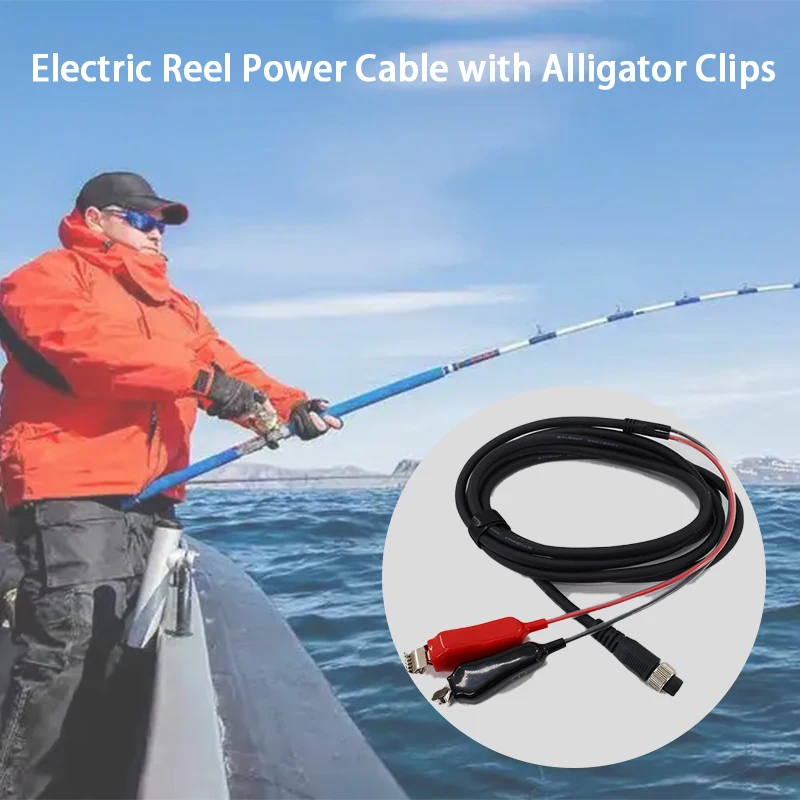 60/200/300CM CM Electric Fishing Reels Battery Power Cable for Daiwa Shimano Electric Fishing Reel Connecting Line