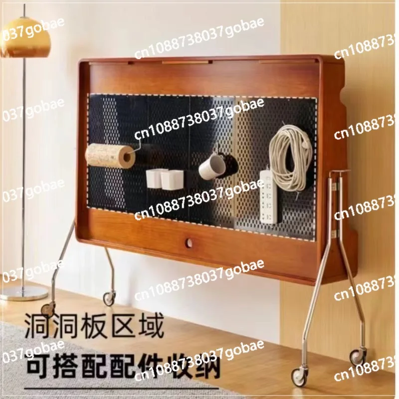 

Съемный кронштейн для телевизора в стиле ретро, маленькая квартира, спальня, бытовой шкаф для телевизора из цельного дерева