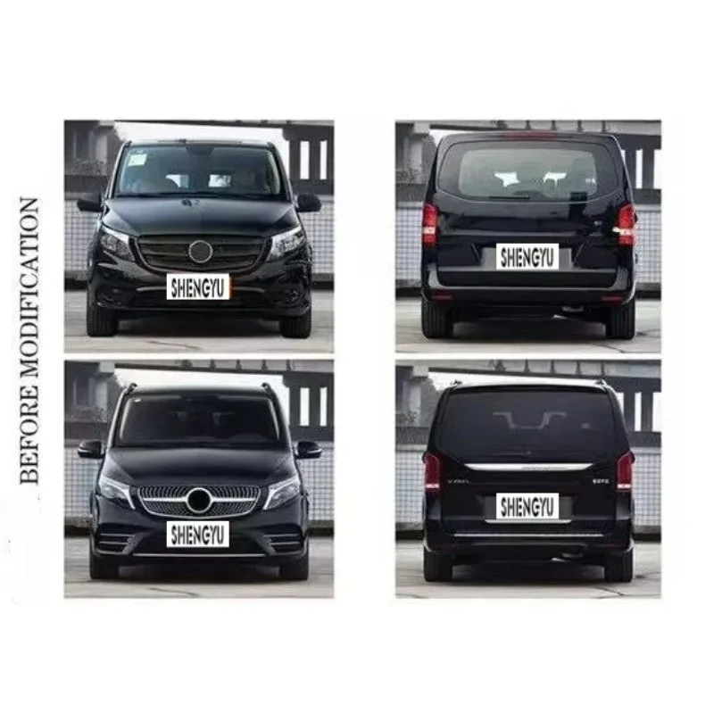 

Factory Hot Selling Car Bumper Auto Car Body Kit for Benz W447 16-23 Upgrade to 2024 W448 Style,front and Rear Bumper,with Headl