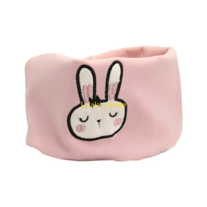 Y4QA Soft & Gentle Neck Warmer Stylish Star Rabbit Neck Hood for Winter Activities