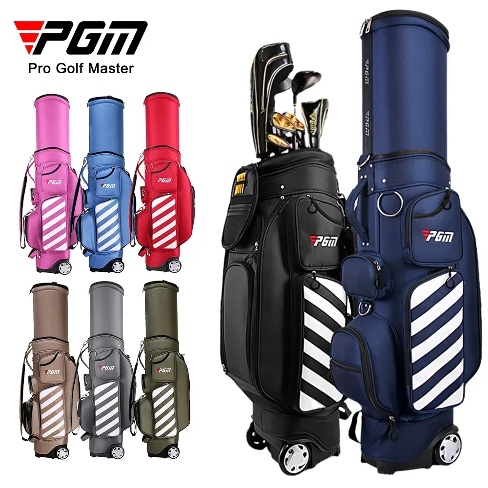 

PGM standard bag with pulley, aviation bag, golf bag, multi-functional telescopic ball