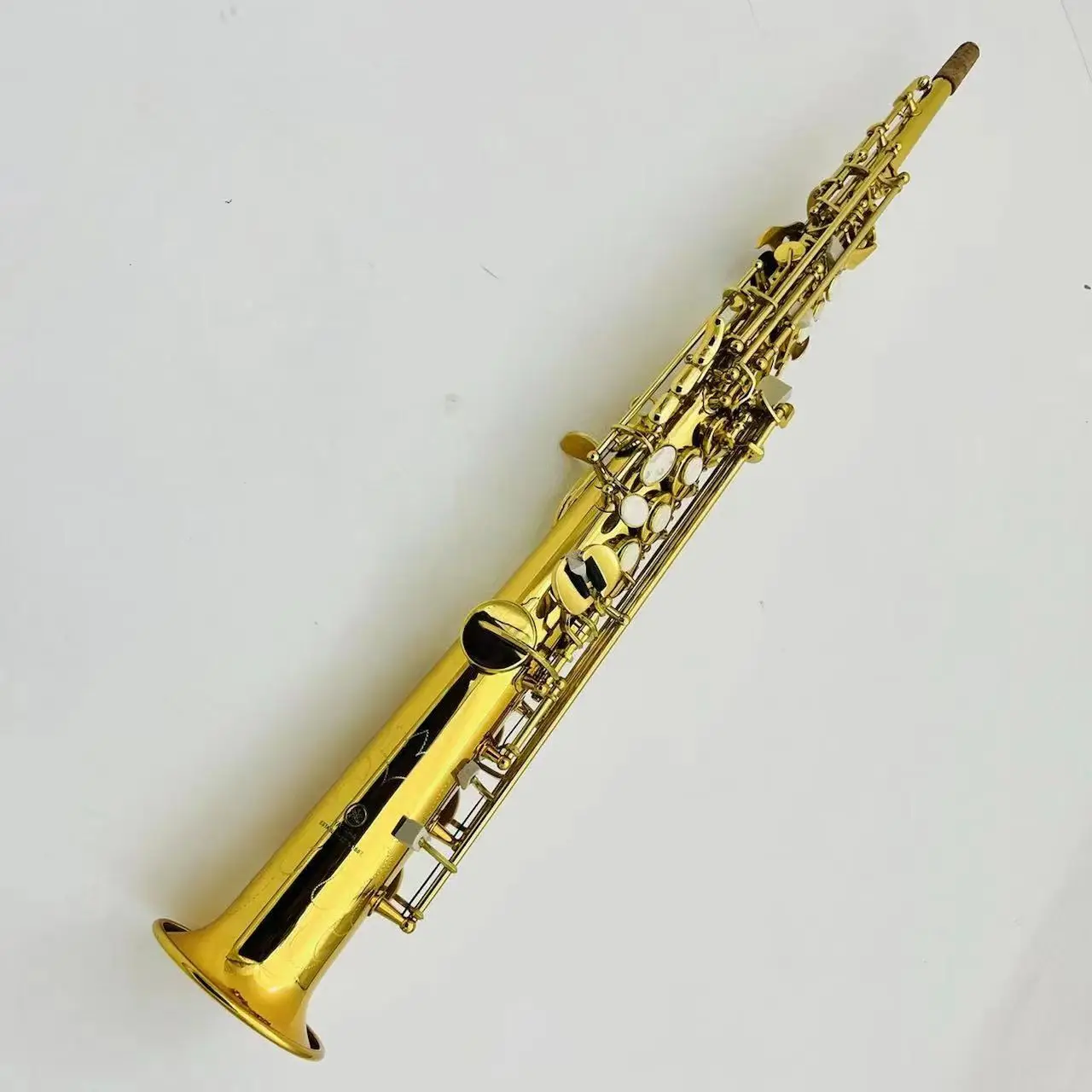 Brand New yss-475 B flat Soprano Saxophone Brass Plated Lacquer gold Professional musical instrument With Case Accessories