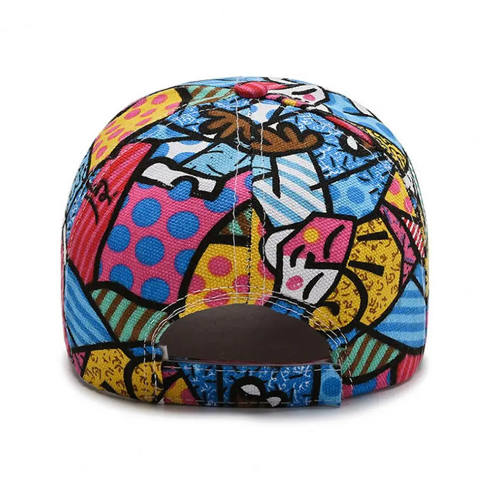 Gorra de béisbol con estampado de grafiti a la moda, sombrero de sombra de algodón para exteriores, gorras de verano para hombres y mujeres, gorra fresca con letras ajustables, gorra para senderismo