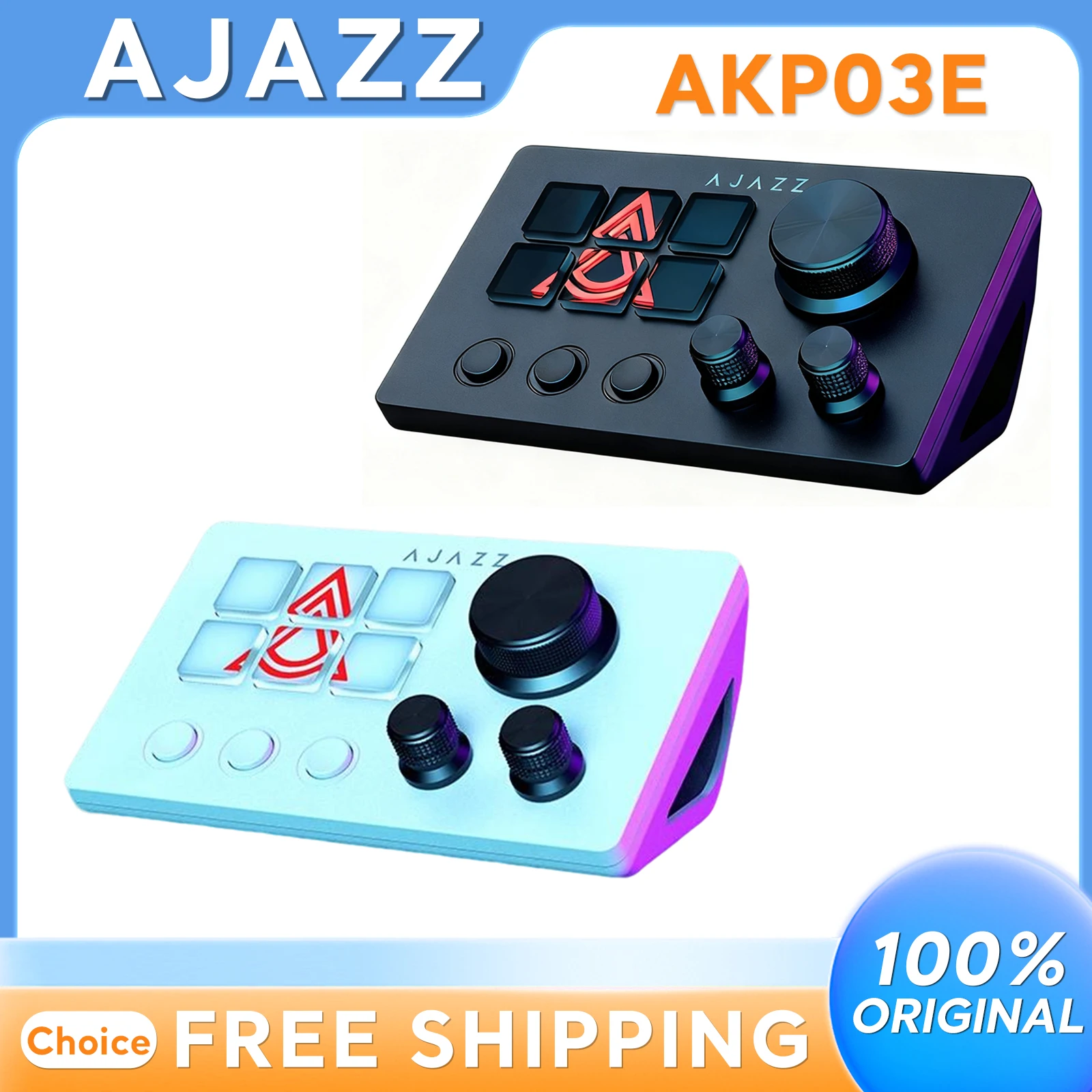 

AJAZZ AKP03E Mechanical Keyboard 12 Keys Programmable Macro Desktop Helper Panel Controller for PC Laptop Computer Peripherals