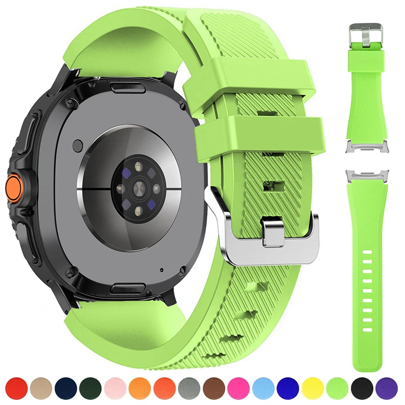 삼성 갤럭시 시계 울트라 2025 액세서리 correa 팔찌에 대한 스포츠 실리콘 스트랩 삼성 갤럭시 Watch8 40 44mm/8Classic