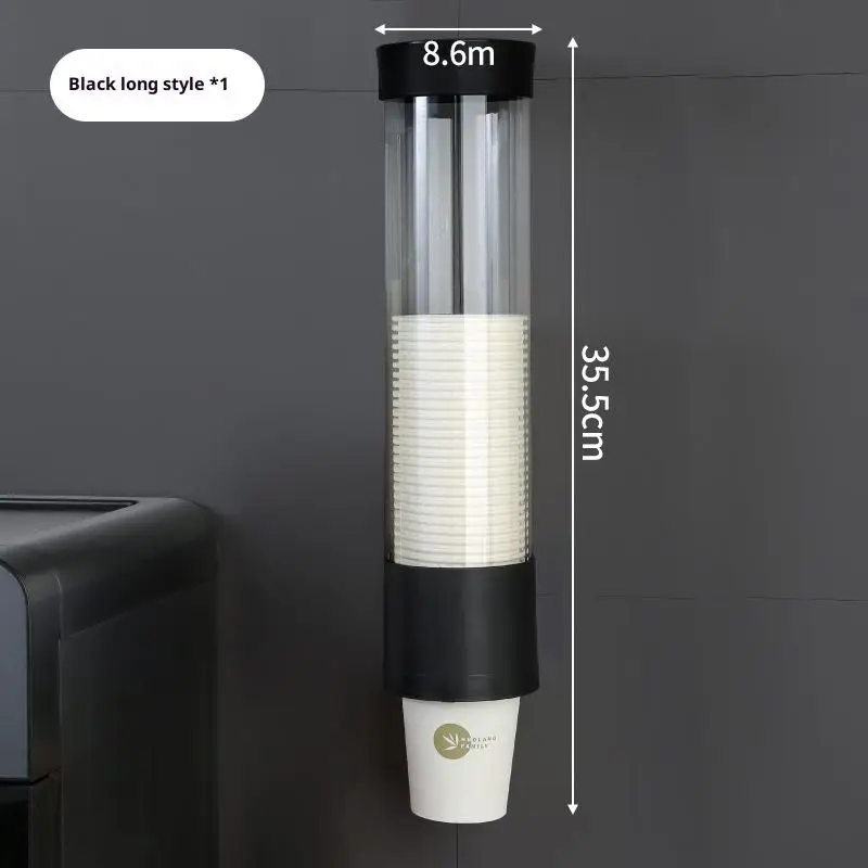 Wegwerpbekerhouder Wandmontage Wegwerp papieren bekerdispenser Plastic bekerhouder Dispenser laat beker automatisch vallen