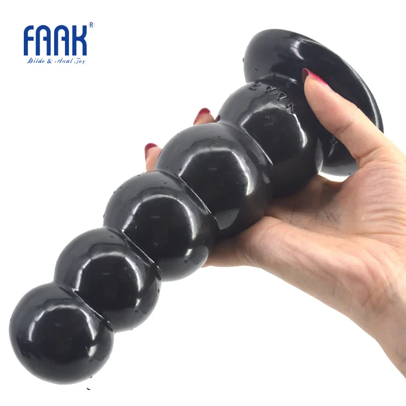 Faak big strong suction beads dildo box packed butt ball anal plug toys for women men adult product sex shop