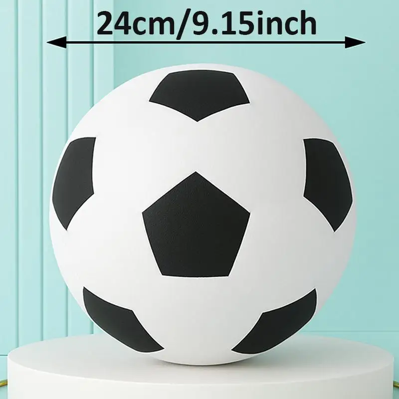 1PC Stille Foam Voetbal |   Zacht, PU-materiaal met hoge rebound |   Stille trainingsbal voor binnen