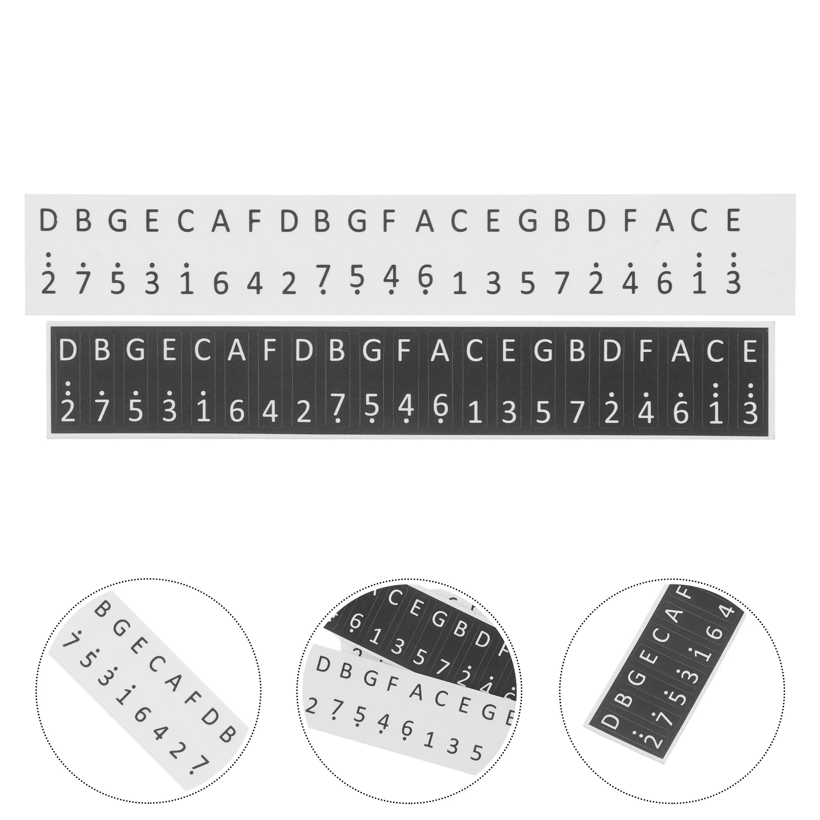 

6Pcs Kalimba Staff Decals Clear 17 Key Thumb Piano Note Stickers Beginners Musical Training Practice Labels Kalimba Stickers