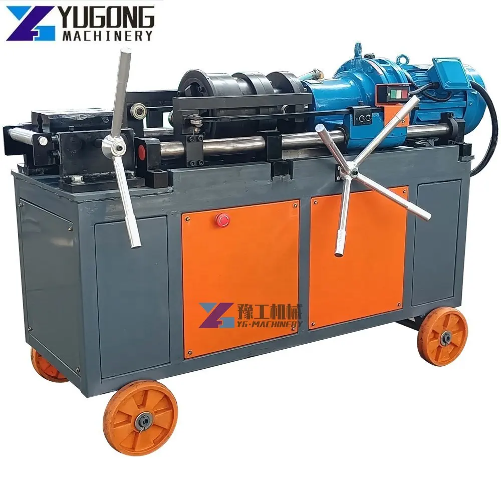 Automatic High Performance Bar Threading Machine 5.5kw Construction Rebar Thread Rolling Machine Steel Bar Threading Machine