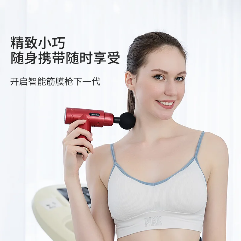 Exclusive for Cross-Border Massage Gun Muscle Relaxation Massager Smart Mini Vibration Massage Gun Portable Electric Massage