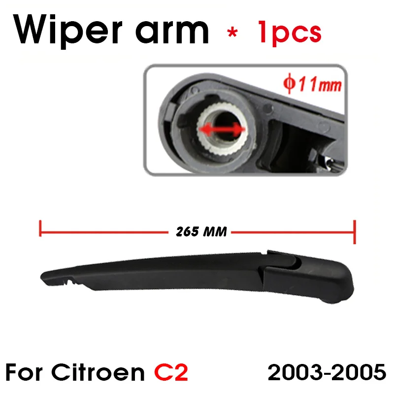 BEMOST Car Rear Windshield Wiper Arm Blades Brushes For Citroen C2 2003-2005 Back Windscreen Auto Styling Accessories