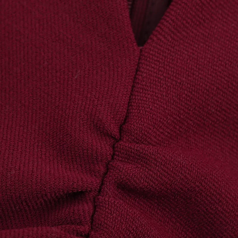 فستان نسائي أحمر من HXAO فساتين صيفية 2025 فساتين حفلات أنيقة فستان سهرة غير رسمي للحفلات الراقصة مكشكش بدون أكمام فستان طويل #5