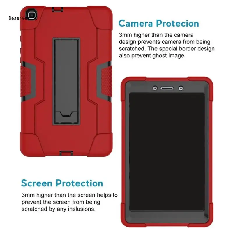 for Tab A8.0 T295 Heavy Duty Rugged Full-Body Shockproof for Protection C