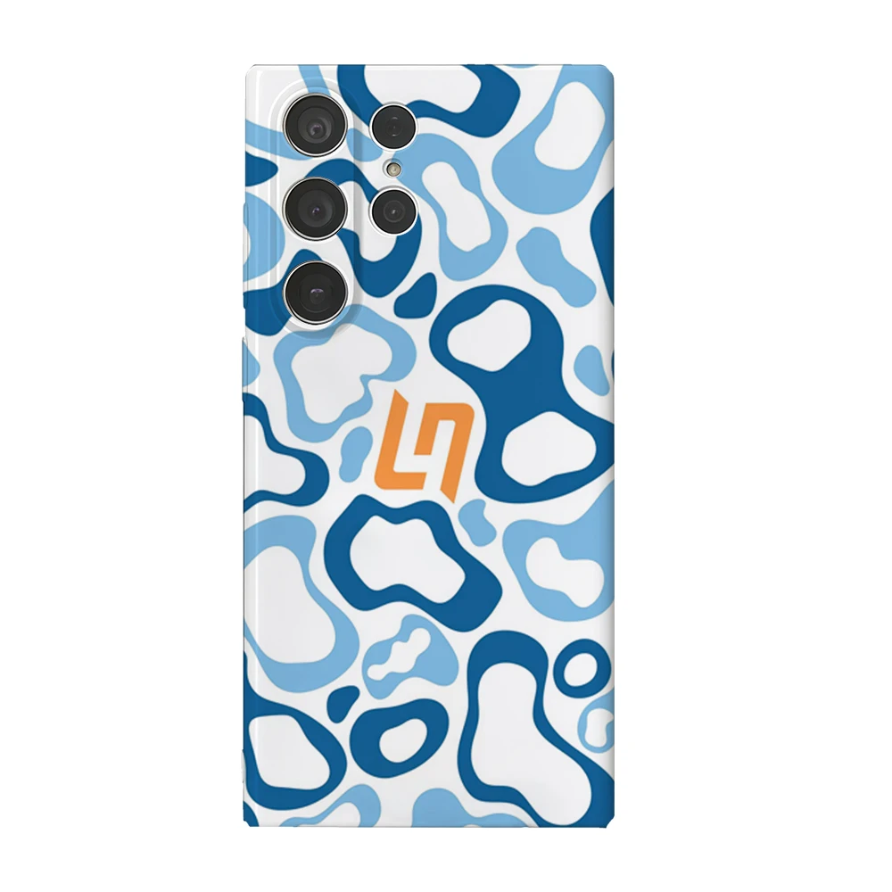 Blaue Lando Norris Handyhülle für Samsung Galaxy S25 S24 S23 Ultra Plus A35 A55 Glossy HD Hard Cover Film Shell