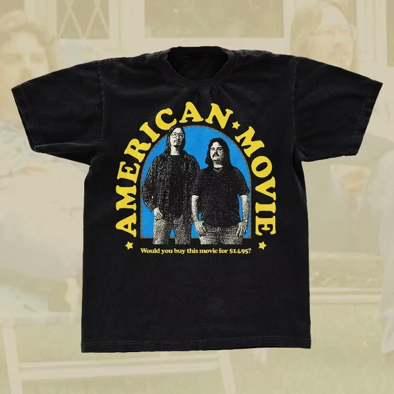

2026 American Movie T-shirt, Documentary T-shirt, Men's T-shirt, Suitable for All Seasons, Casual T-shirt for Both Men and Women