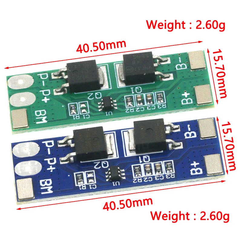 2 series 7.4V lithium battery protection board 8A working current 15A current limit/Overcharge discharge protection