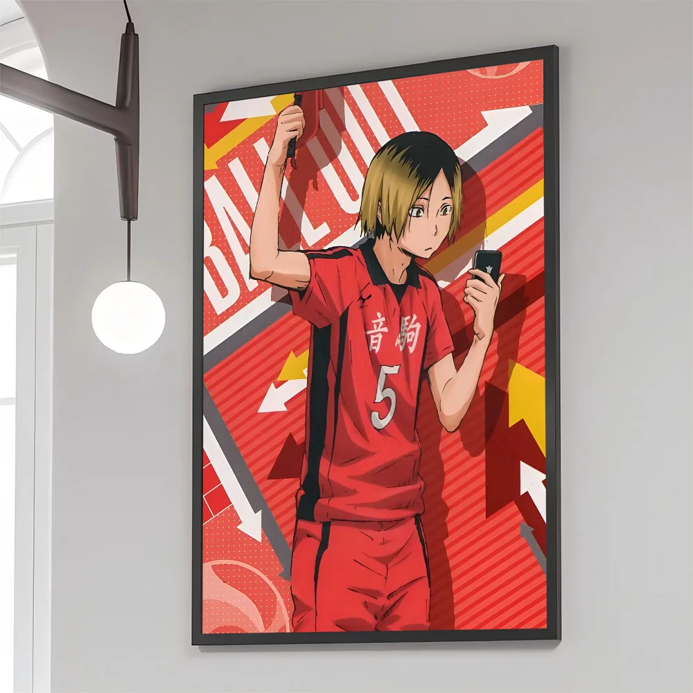 1PC H-Haikyu Kozume Kenma Poster Movie Sticky Posters Retro Kraft Paper Sticker DIY Room Bar Cafe Aesthetic Art Wall Painting