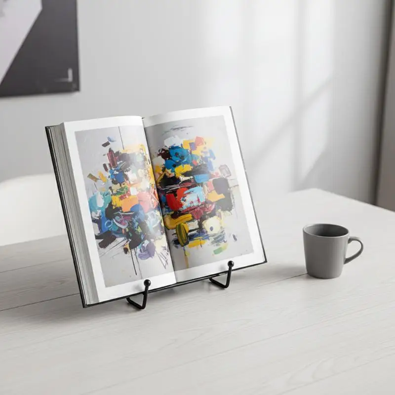 Iron Photo Frame Stand Easel Support Ceramic Disc Stand Photo Studio Album Bracket Clock Display Support Stand