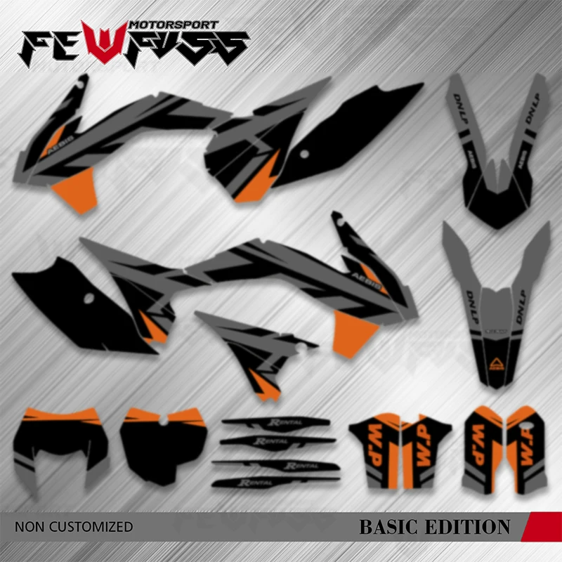 

Fewfuss Motorcycle Backgrunds Decals For KTM SX SXF 2013 2014 2015 EXC XCW 2014 2015 2016 Stickers Kits Number Name Custom