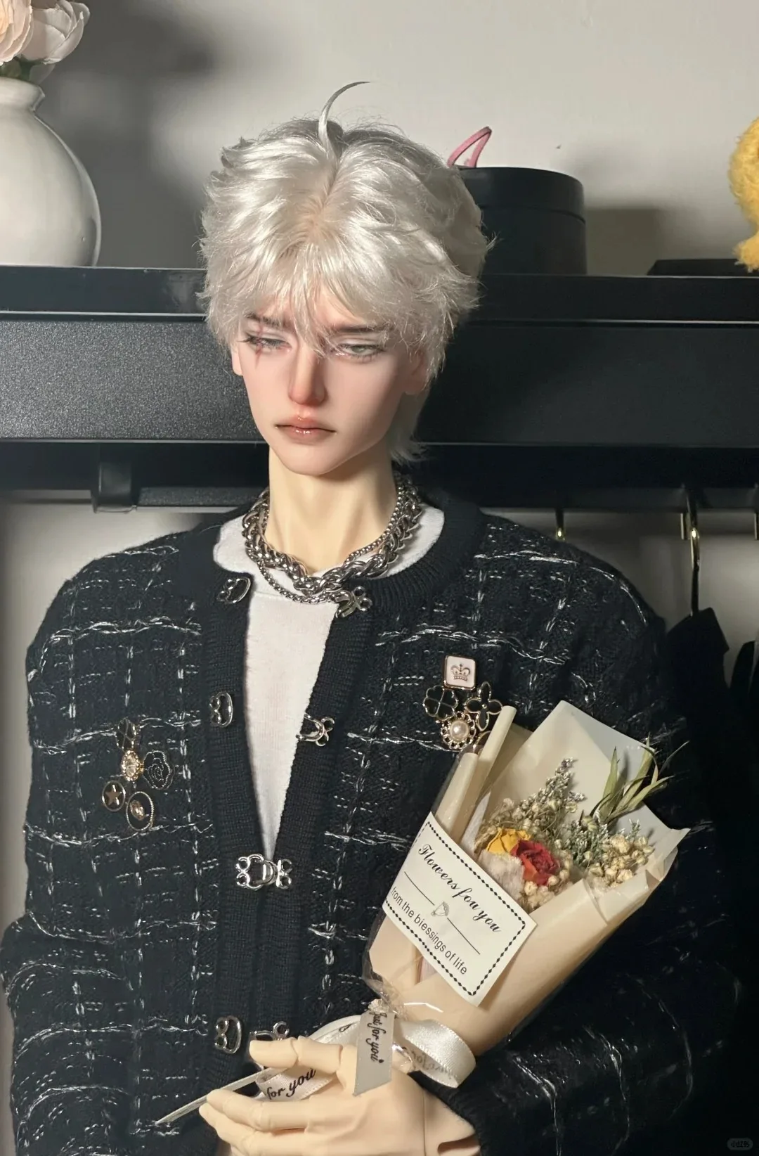 

2025 Новая кукла BJD 1/3 Scar Hunter Cool Uncle, высококачественная игрушка из смолы, подарок на день рождения, куклы на складе, макияж