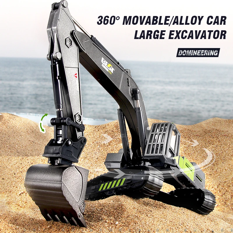 

1: 50 Simulation Alloy Head Children's Engineering Vehicle Toy Excavator Crane Model Truck Car Toys for Boy's Birthday Xmas Gift