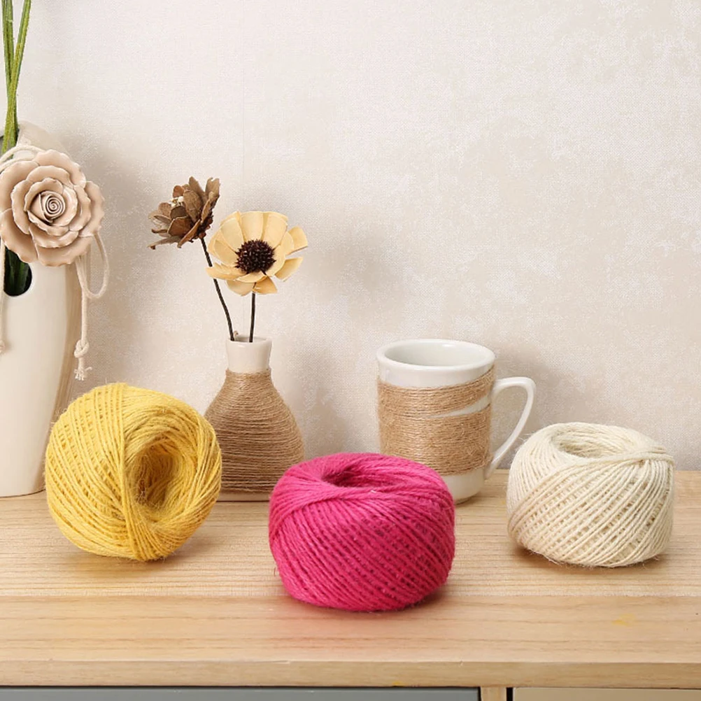 

10Pcs 25M Long 2Mm Thick Diy Colorful Jute Twine Durable Jute Rope For Scrapbooking Wedding Decorations And Gardening Projects