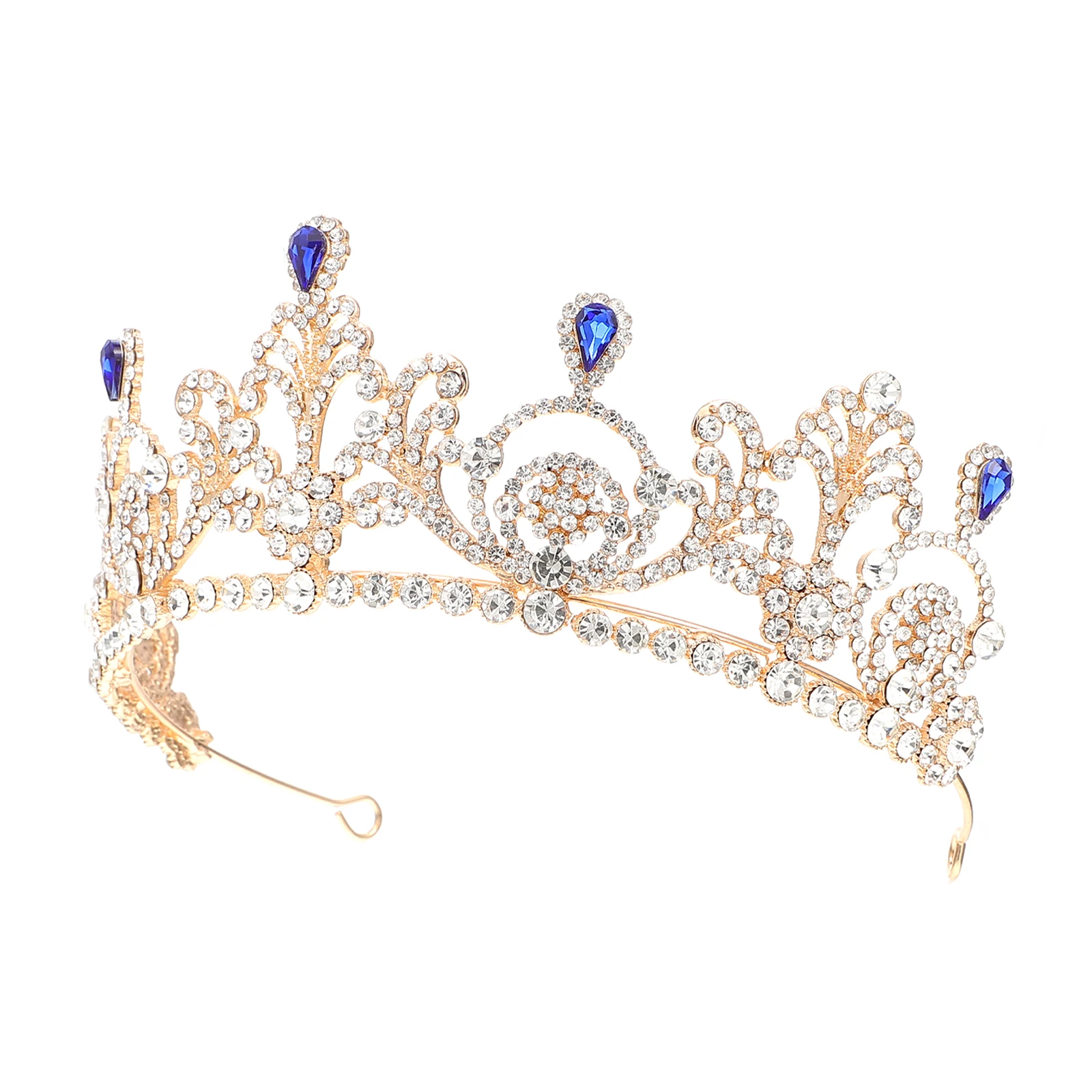 

Bridal Crown Women Hair Accessory Elegant Wedding Decoration Alloy Headpiece Tiara Durable Lightweight Stylish