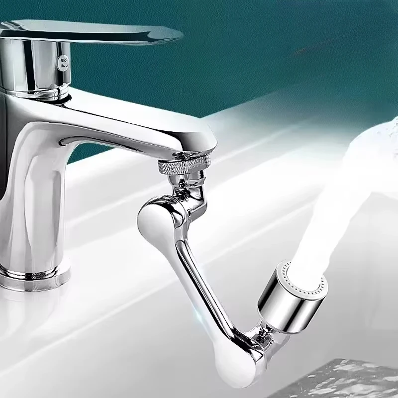 Faucet bubbler, bathroom, kitchen faucet extender, multi-angle rotating extension robotic arm bubbler