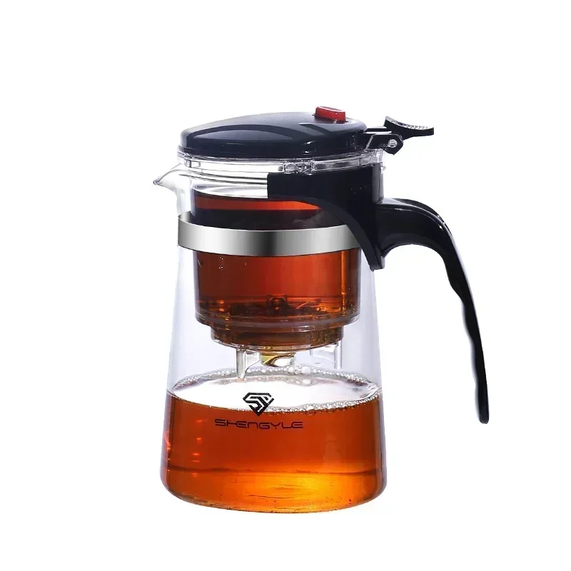 Heat Resistant Glass Teapot Puer Kettle Tea Infuser Chinese Kung Fu Teawear Set High Borosilicate Thickening Heatable Pot